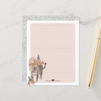 Luipaard afdrukken, Oerwoud schrijven papier, dier