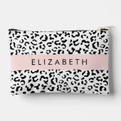 Luipaard afdrukken, spuiten, zwart en wit, Jouw na Etui (Achterkant)