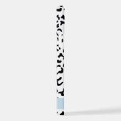 Luipaard afdrukken, spuiten, zwart en wit, Jouw na iPhone Hoesje (Rechterkant)