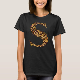 Luipaard Alfabet S School Leraren Studenten Kind T-shirt