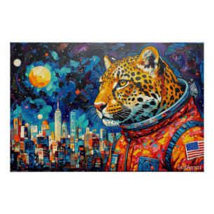 LUIPAARD ASTRONAUT-THUISKOMST 3 PERFECT POSTER