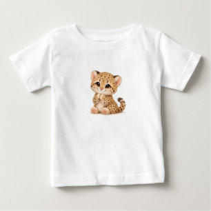 Luipaard Baby T-Shirt – Mooie Gevlekte & Gestreept