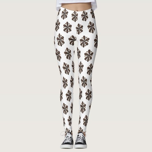 Luipaard Broek Lang Leggings (Voorkant)
