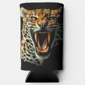 Luipaard brullende aanvalskop (Voorkant)