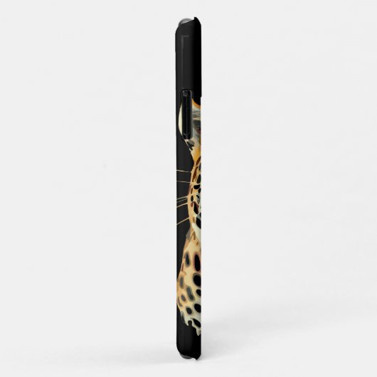 Luipaard brullende aanvalskop Case-Mate iPhone case (Achterkant/rechts)