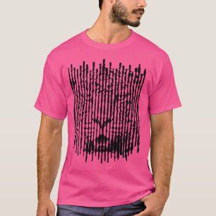Luipaard Close-Up Anamorf Illusie Pop Art T-shirt