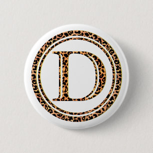 luipaard D Ronde Button 5,7 Cm