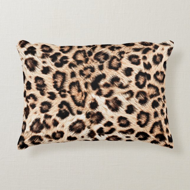 Luipaard Design Pattern: Wild Elegance. Accent Kussen (Voorkant)