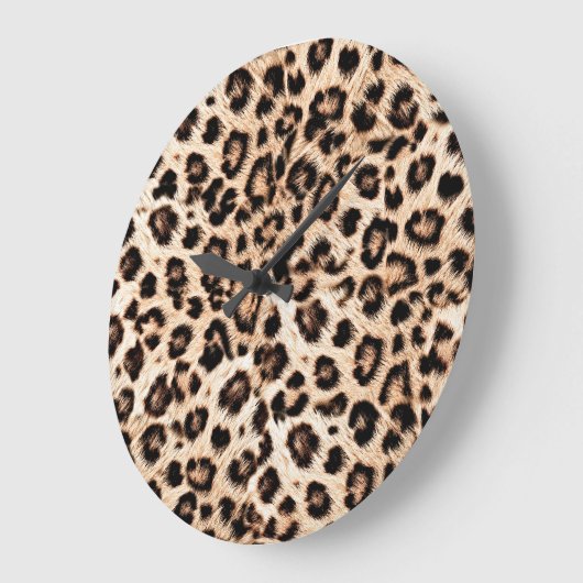 Luipaard Design Pattern: Wild Elegance. Grote Klok (Hoek)