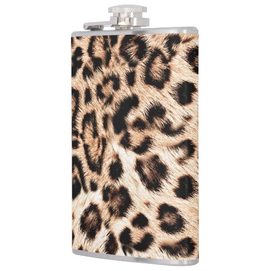 Luipaard Design Pattern: Wild Elegance. Heupfles (Links)