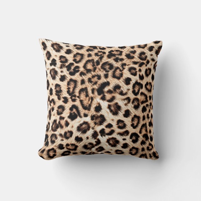 Luipaard Design Pattern: Wild Elegance. Kussen (Voorkant)