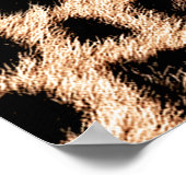 Luipaard Design Pattern: Wild Elegance. Poster (Hoek)