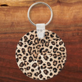 Luipaard Design Pattern: Wild Elegance. Sleutelhanger (Voorkant)