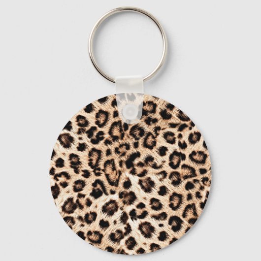 Luipaard Design Pattern: Wild Elegance. Sleutelhanger (Achterkant)