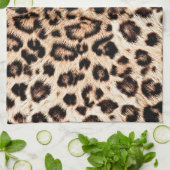 Luipaard Design Pattern: Wild Elegance. Theedoek (Gevouwen)