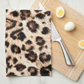Luipaard Design Pattern: Wild Elegance. Theedoek (Quarter Fold)