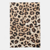 Luipaard Design Pattern: Wild Elegance. Theedoek (Verticaal)