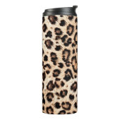 Luipaard Design Pattern: Wild Elegance. Thermosbeker (Gedraaid links)