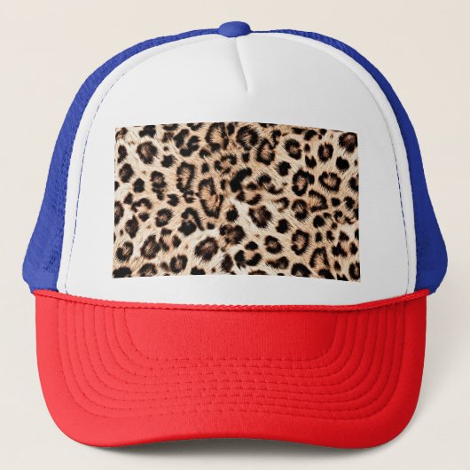 Luipaard Design Pattern: Wild Elegance. Trucker Pet (Voorkant)