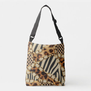 Luipaard Dierenprint Naadloos Patroon Crossbody Tas