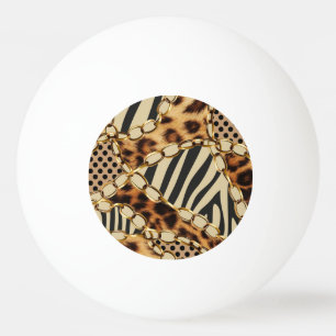 Luipaard Dierenprint Naadloos Patroon Pingpongballen