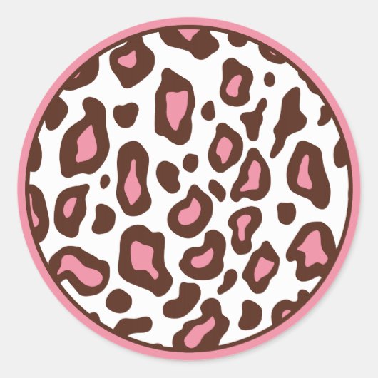 Luipaard Dierprint Stickers (Voorkant)