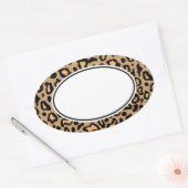 Luipaard Dierprint Stickers (Envelop)