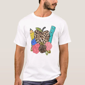 Luipaard Eerste Dag Op School Grappig T-shirt