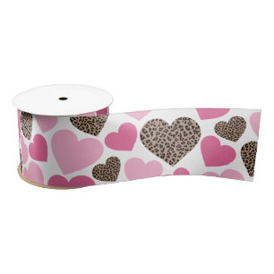 Luipaard en Roze Harten Lint