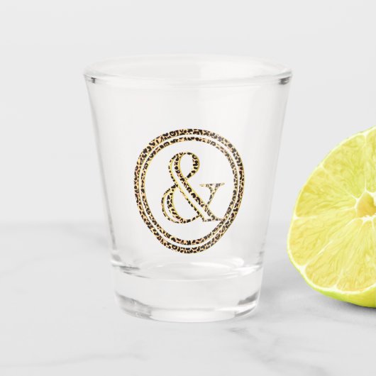 Luipaard en shot glas (Voorkant)