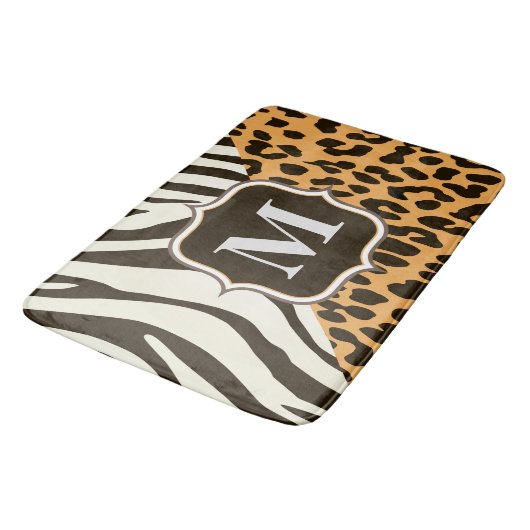 Luipaard en Zebra Badmat (Gekanteld)