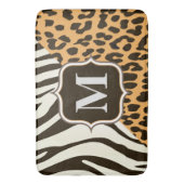 Luipaard en Zebra Badmat (Voorkant Verticaal)