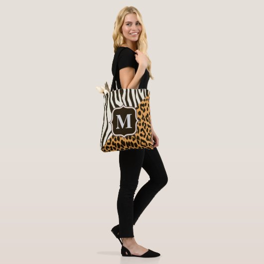 Luipaard en Zebra Draagtas (Op model)