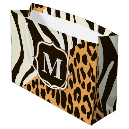 Luipaard en Zebra Groot Cadeauzakje (Achterkant Gekanteld)