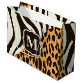 Luipaard en Zebra Groot Cadeauzakje (Voorkant Gekanteld)