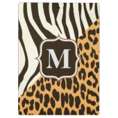 Luipaard en Zebra Klembord (Achterkant)