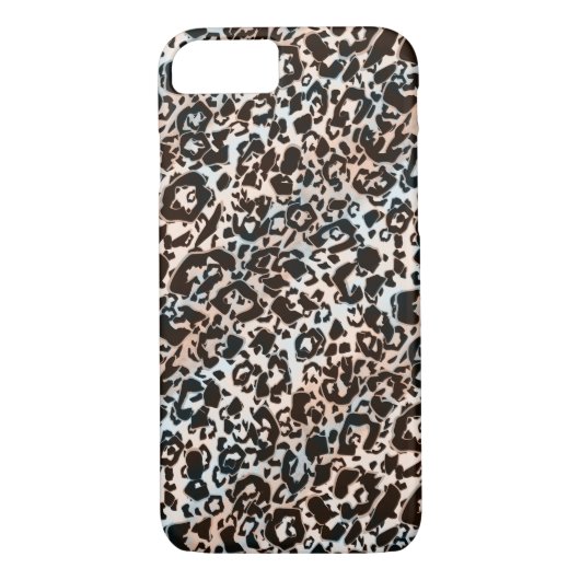 luipaard, fashioneerbaar, gevlekt, bruin, beige, h Case-Mate iPhone case (Achterkant)