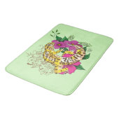 Luipaard Geel Gecko Groen Badmat (Gekanteld)