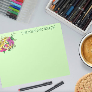 Luipaard Geel Gecko Groen Notitieblok