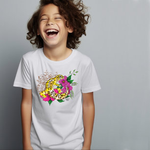 Luipaard Geel Gecko Groen T-shirt