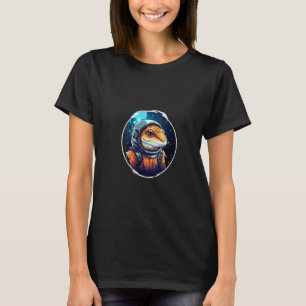 Luipaard gekko in de ruimte hagedis reptiel liefhe t-shirt