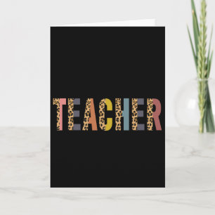Luipaard Geschenken Onderwijs Leraar Benodigdheden Kaart