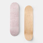 Luipaard Glitter Strepen Glam 10 Skateboard (Voorkant)