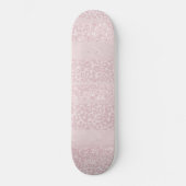 Luipaard Glitter Strepen Glam 10 Skateboard (Voorkant)