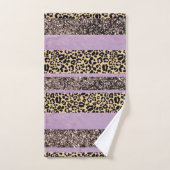 Luipaard Glitter Strepen Glam 1 Bad Handdoek (Handdoek)