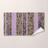 Luipaard Glitter Strepen Glam 1 Bad Handdoek (Handdoek)