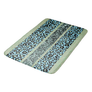 Luipaard Glitter Strepen Glam 2 Badmat