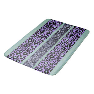 Luipaard Glitter Strepen Glam 3 Badmat