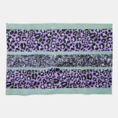 Luipaard Glitter Strepen Glam 3 Theedoek (Horizontaal)