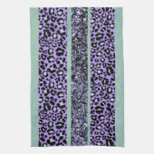 Luipaard Glitter Strepen Glam 3 Theedoek (Verticaal)